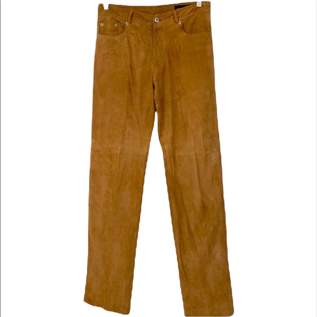 Donald J. Pliner Super Soft Tan Suede Pants